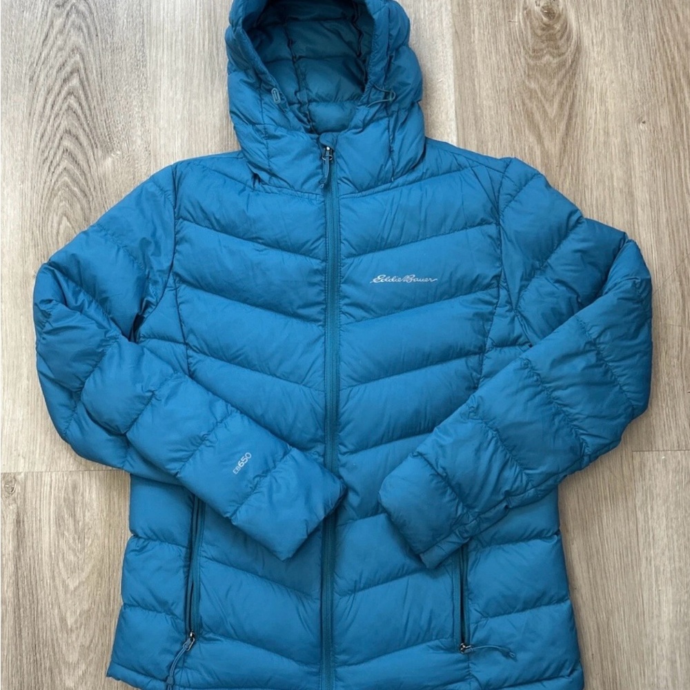 Eddie Bauer Blue Down Puffer Jacket